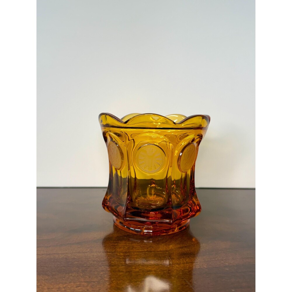 Vintage Fostoria Coin Glass Clear 4 Inch Bowl Mid Century